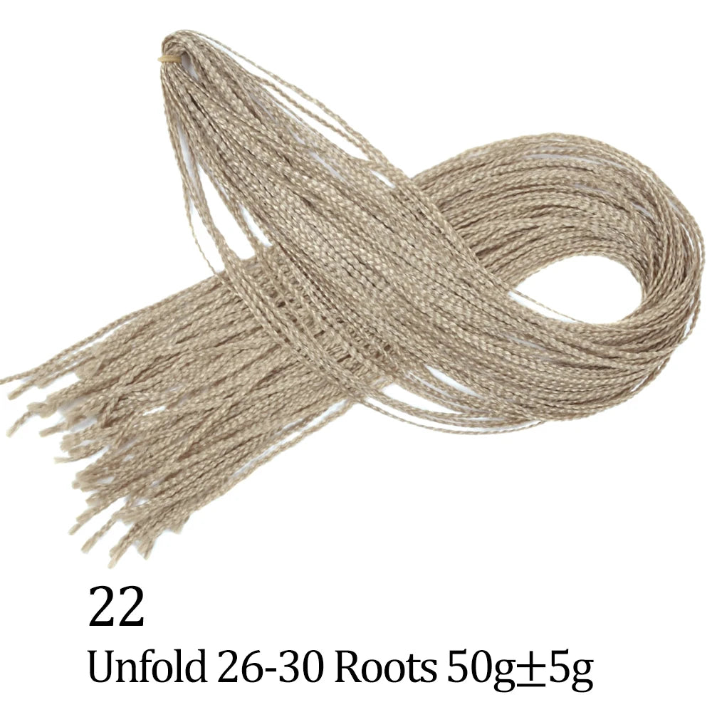 Ombre Zizi Braids Thin Box Braids Crochet Hair Extensions Synthetic Hair Rainbow Thin Zizi Braids Hair Bundles BudaBuda