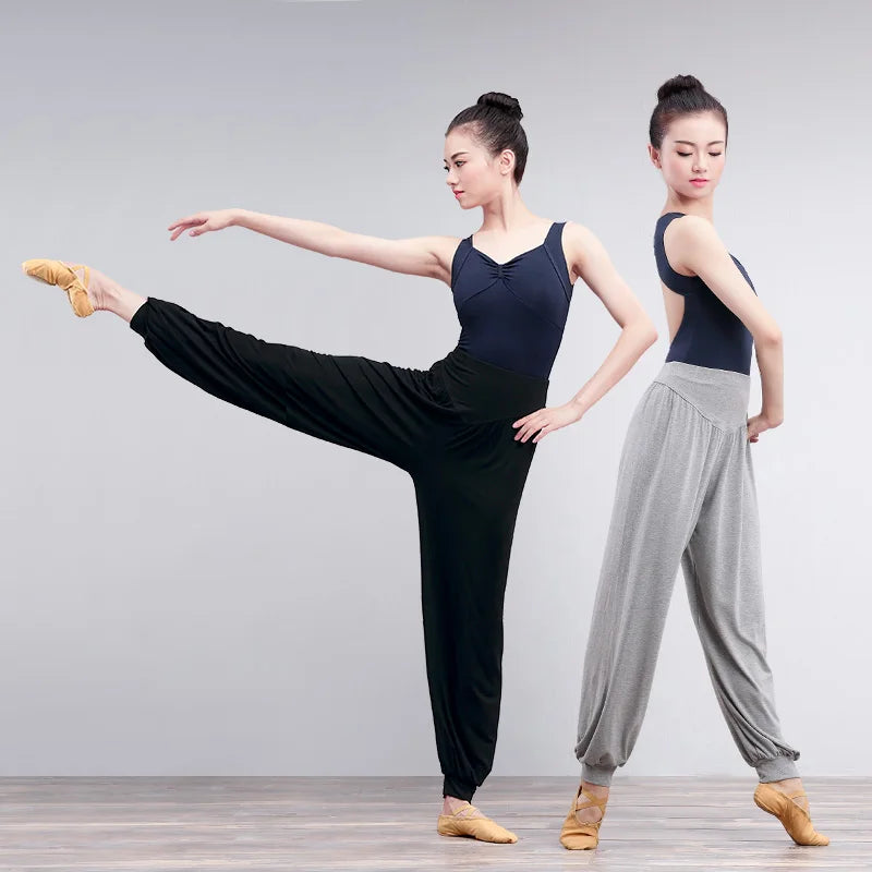 Fitness Yoga Pants Woman Running Sport Pants Yoga Legging Dance Pants High Waist Stretch Slim Ballet Pants Ladies