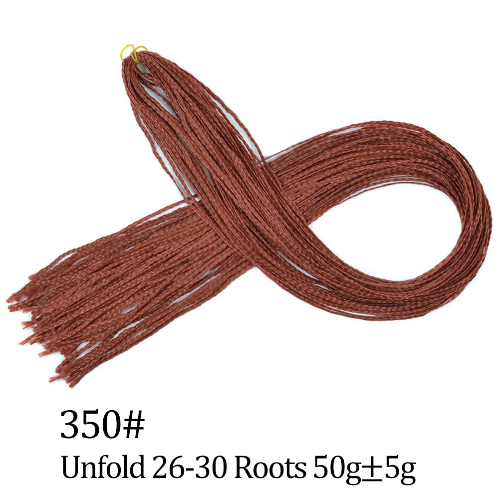 Ombre Zizi Braids Thin Box Braids Crochet Hair Extensions Synthetic Hair Rainbow Thin Zizi Braids Hair Bundles BudaBuda