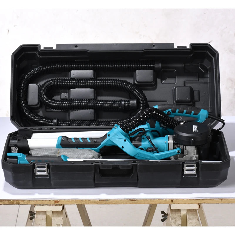 Fashion 220V DIY Industrial Electric Polishing Sander Home Use Long Pole Foldable Double Lamp Belt Wall Sandpaper Putty Tool