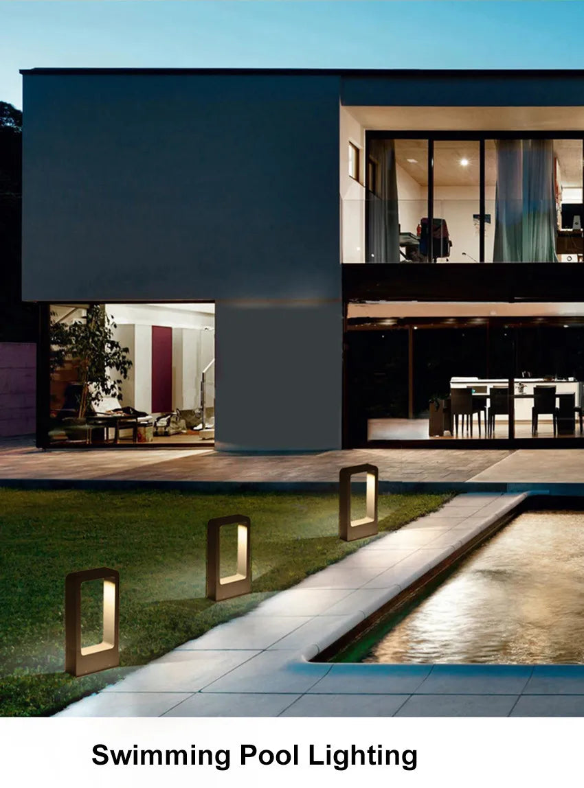 IP65 Outdoor Waterproof LED Lawn Lamp 10W Floor Lamp Garden Yard Aluminum