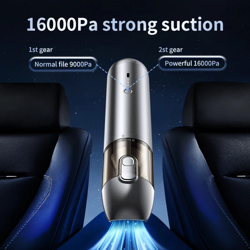 Car Vacuum Cleaner High Suction Power 15000PA Blow Suction Cordless Handheld Vacuum Cleaner for Car Home