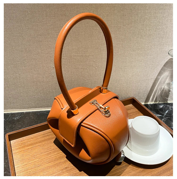 Women's Mini Bowling Round Shoulder Bag