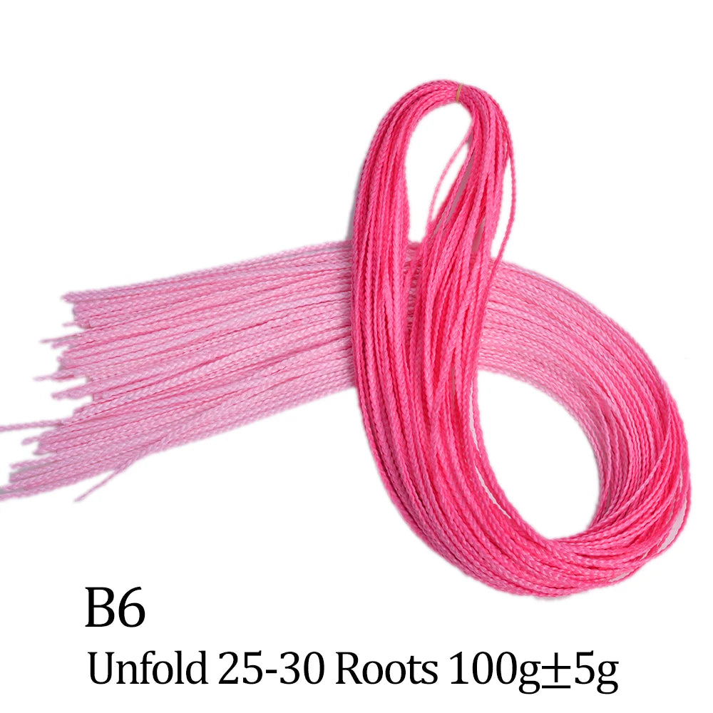 Ombre Zizi Braids Thin Box Braids Crochet Hair Extensions Synthetic Hair Rainbow Thin Zizi Braids Hair Bundles BudaBuda