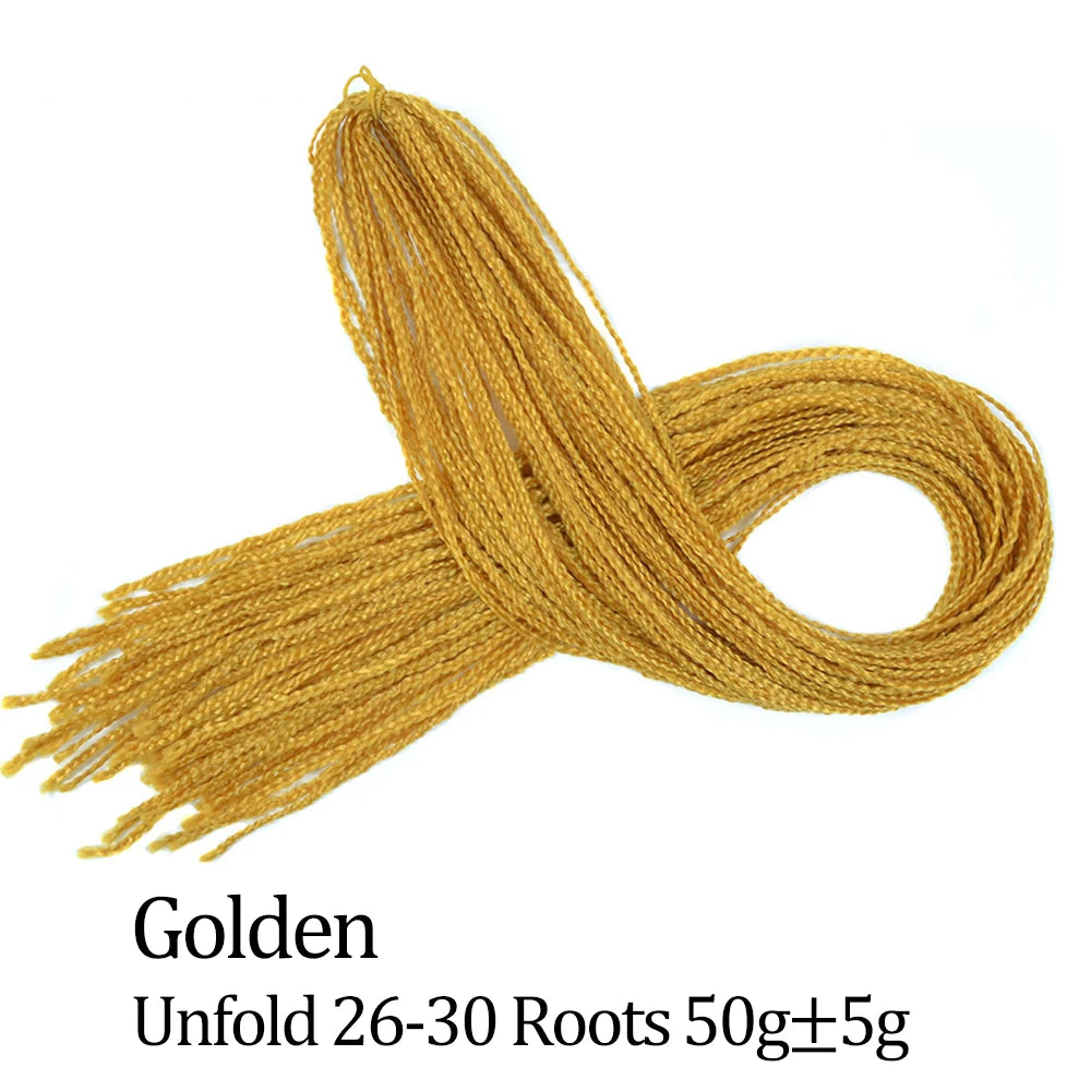 Ombre Zizi Braids Thin Box Braids Crochet Hair Extensions Synthetic Hair Rainbow Thin Zizi Braids Hair Bundles BudaBuda