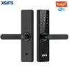 XSDTS F17 Smart Door Lock Tuya/TTlock WiFi App Remote Control Fingerprint Unlock Security Smart Digital Lock for Home  Office