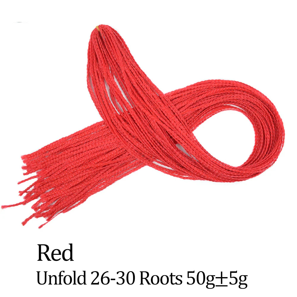 Ombre Zizi Braids Thin Box Braids Crochet Hair Extensions Synthetic Hair Rainbow Thin Zizi Braids Hair Bundles BudaBuda