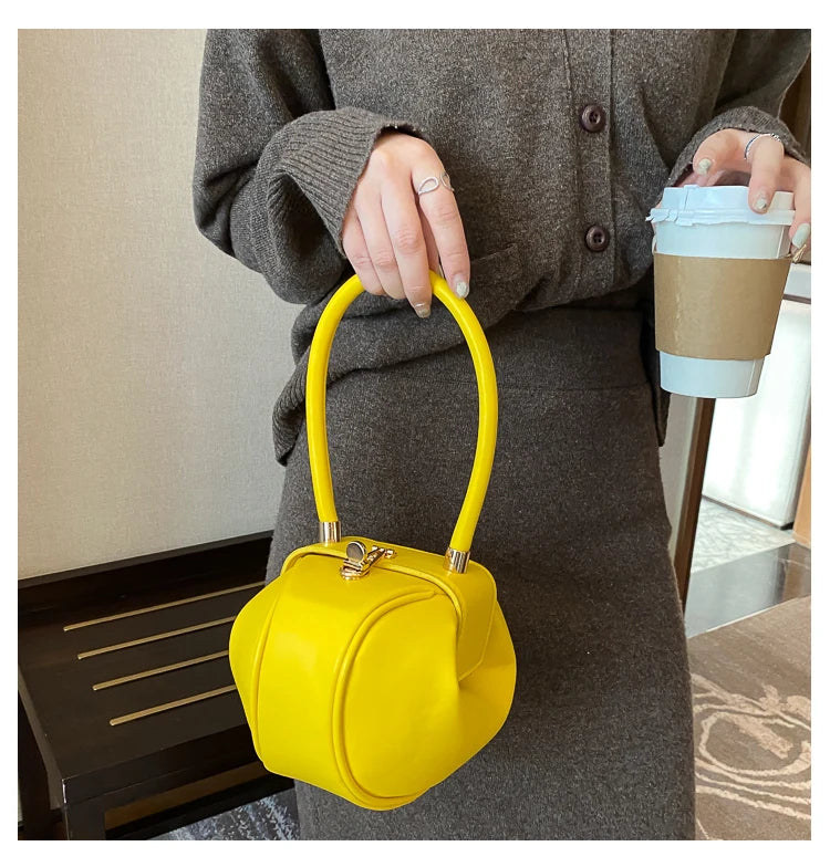 Women's Mini Bowling Round Shoulder Bag