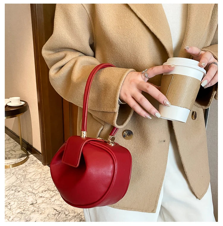 Women's Mini Bowling Round Shoulder Bag