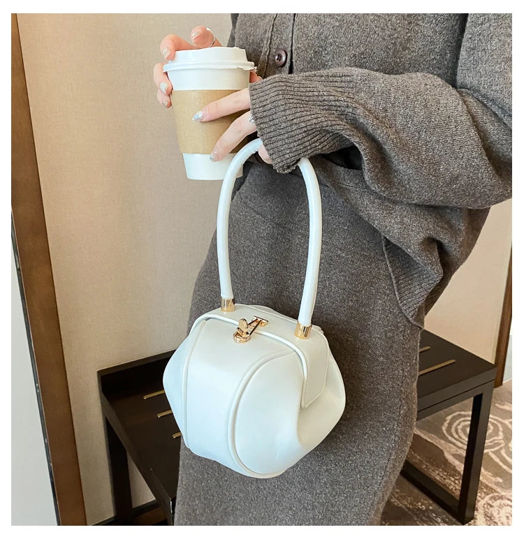 Women's Mini Bowling Round Shoulder Bag