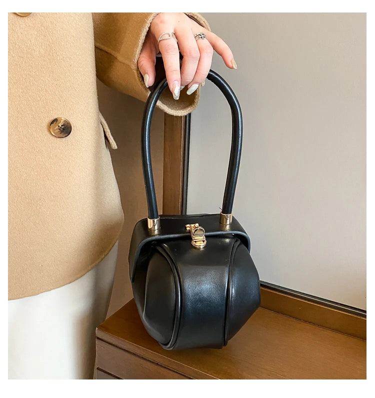 Women's Mini Bowling Round Shoulder Bag