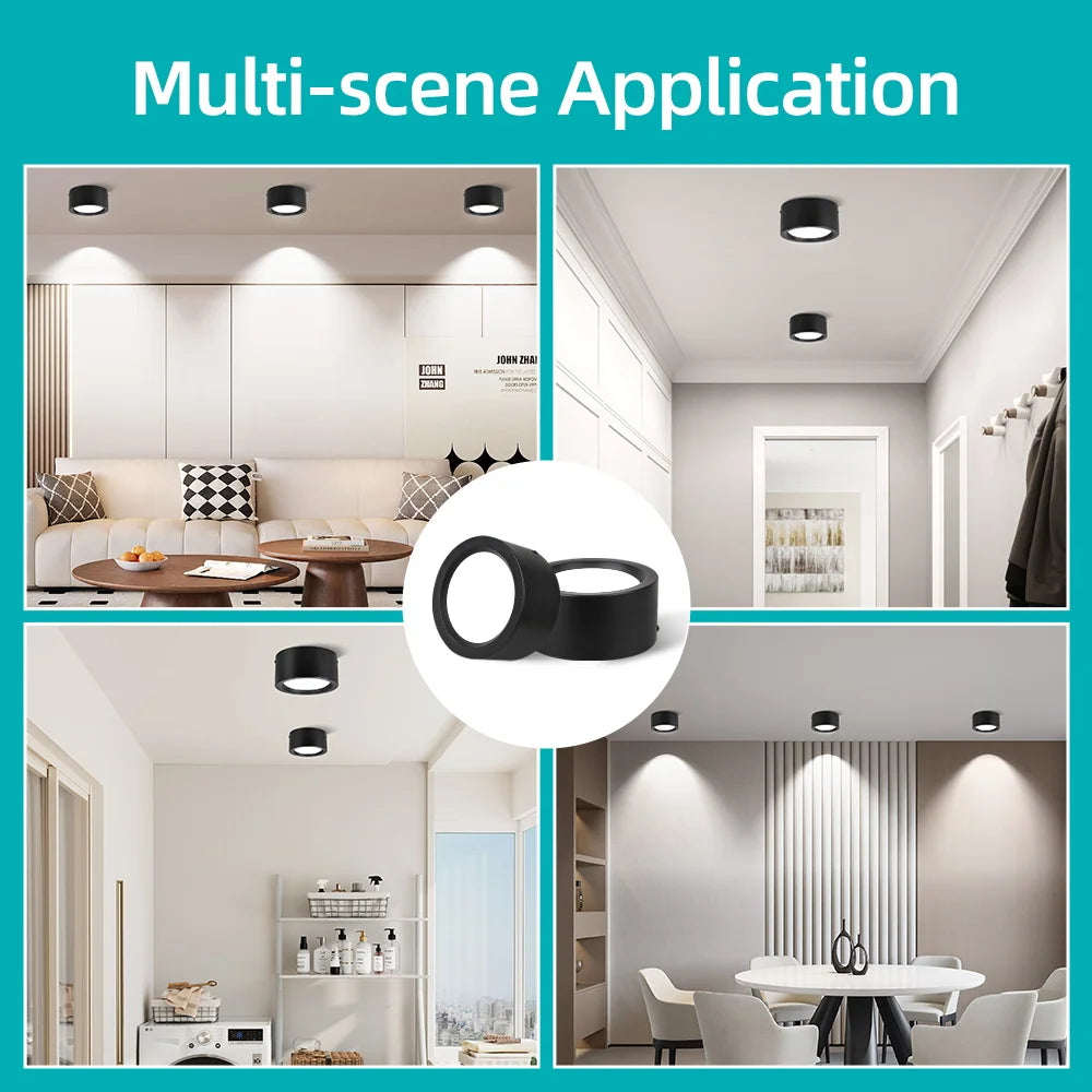 For Home Shop Hotel Commercial Adjustable Light Color Surface Mounted Ceiling Led Downlight,Led Down Light,Downlights