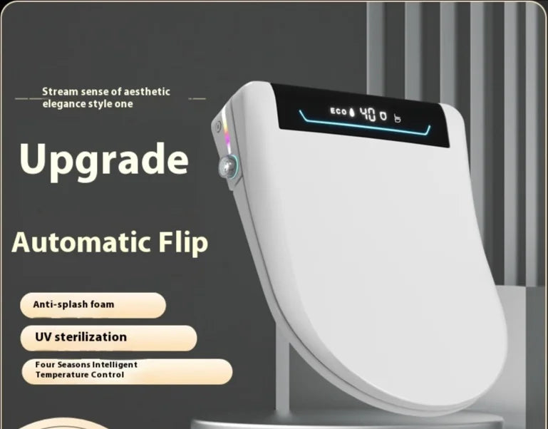 High-Grade Smart Intelligent Toilet Seat Home Design with Durable Plastic Material Elongated Shape