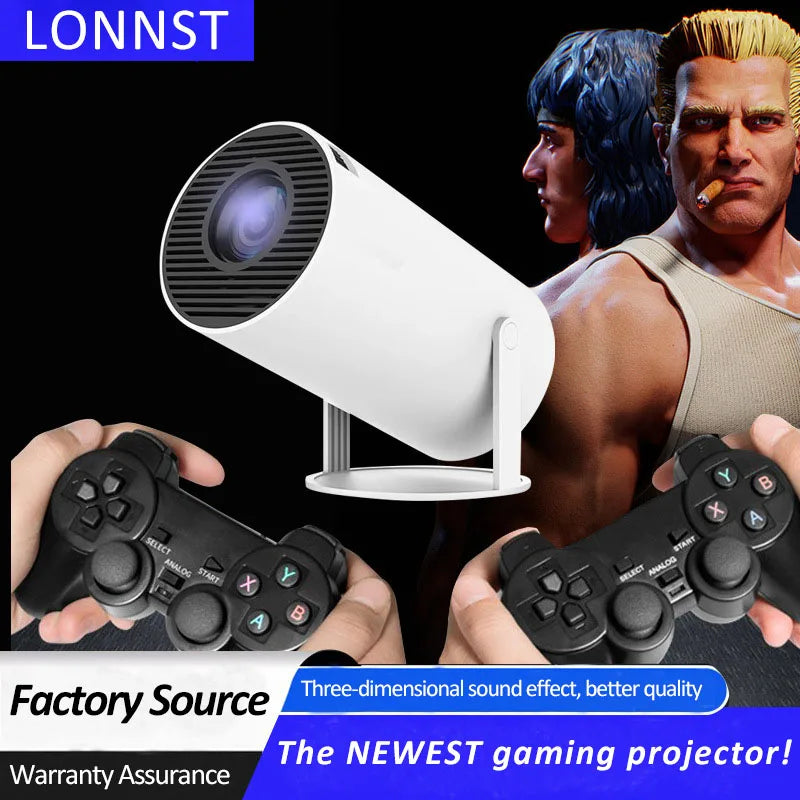 LONNST HY300 New Game Projector 3d Wireless Wifi Blue-tooth Portable Projector Video Game Console Game Projector for Home