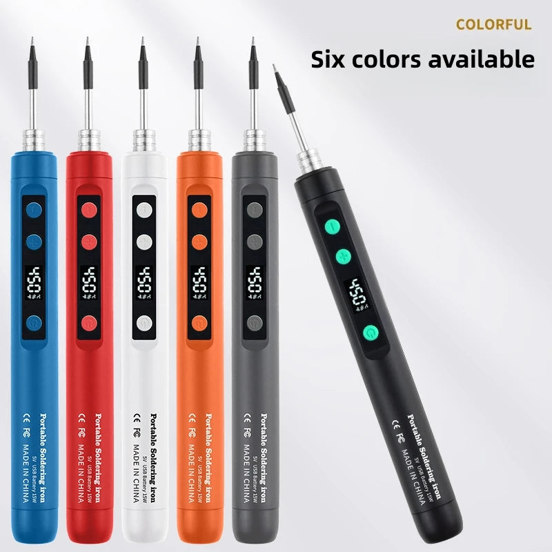 New USB Wireless Soldering Iron, Portable Digital Displays Soldering Iron,  Home Soldering Repair Special Soldering Iron Set