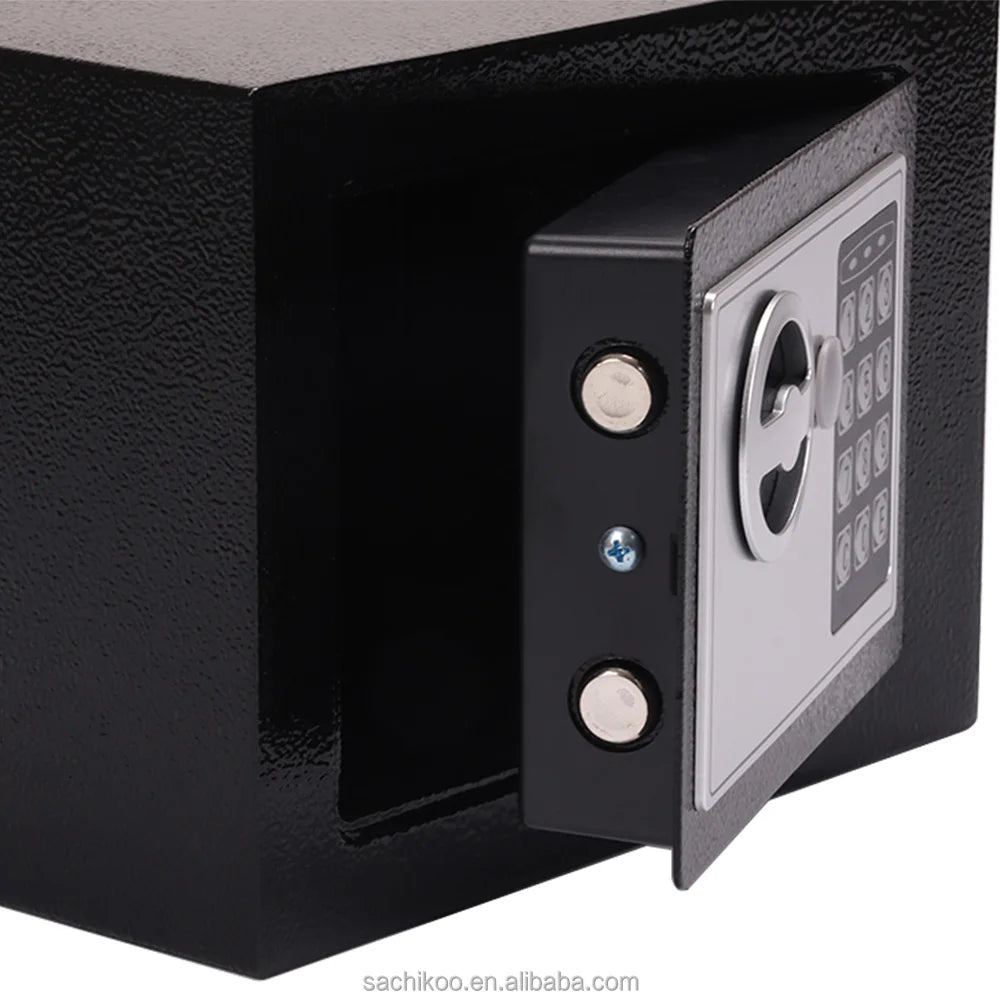 High Quality Small Electronic Fireproof Steel Safe Box with Key Lock Digital Lock Hotel Deposit Safe for Home and Office Use