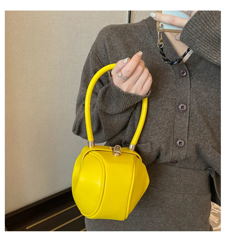 Women's Mini Bowling Round Shoulder Bag