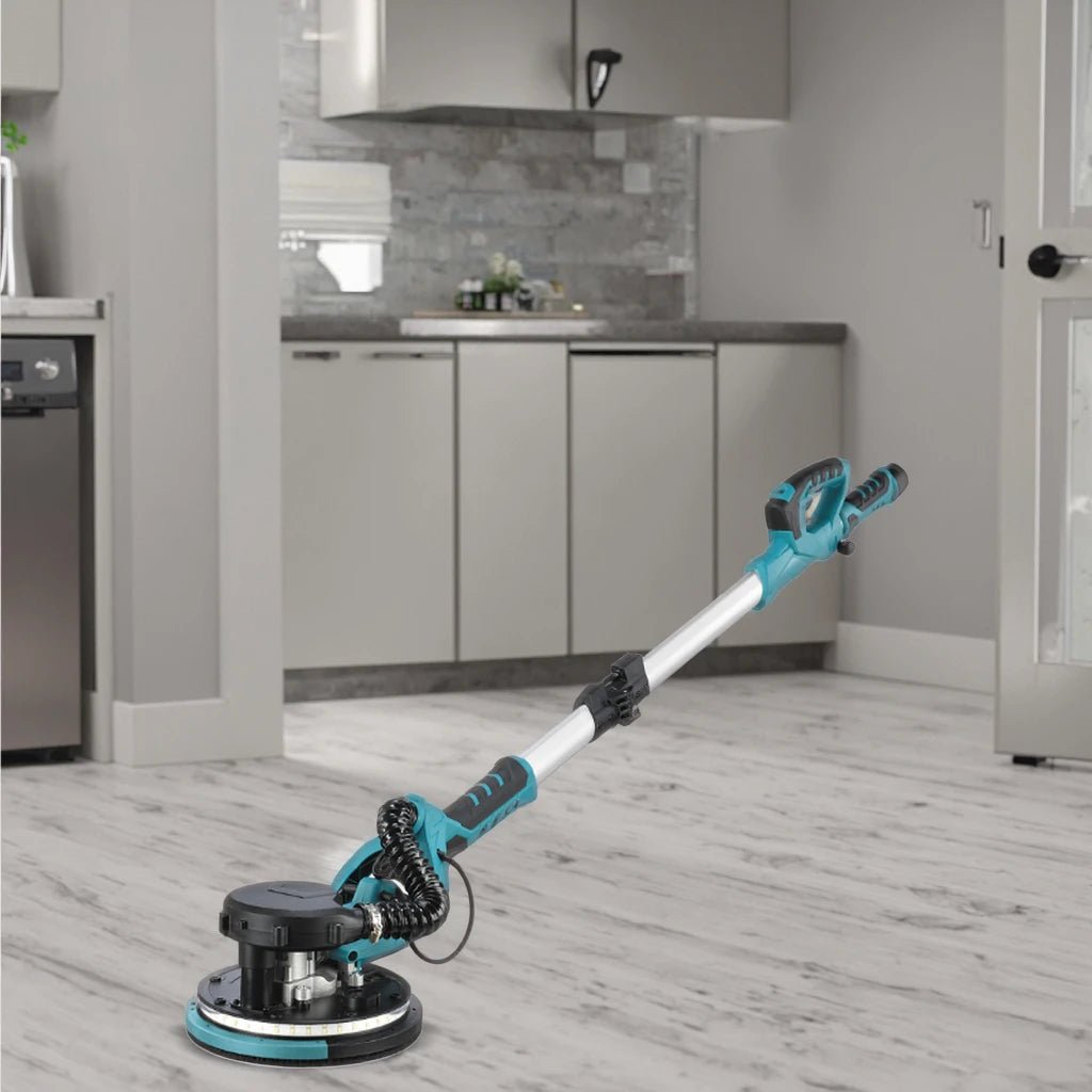 Fashion 220V DIY Industrial Electric Polishing Sander Home Use Long Pole Foldable Double Lamp Belt Wall Sandpaper Putty Tool