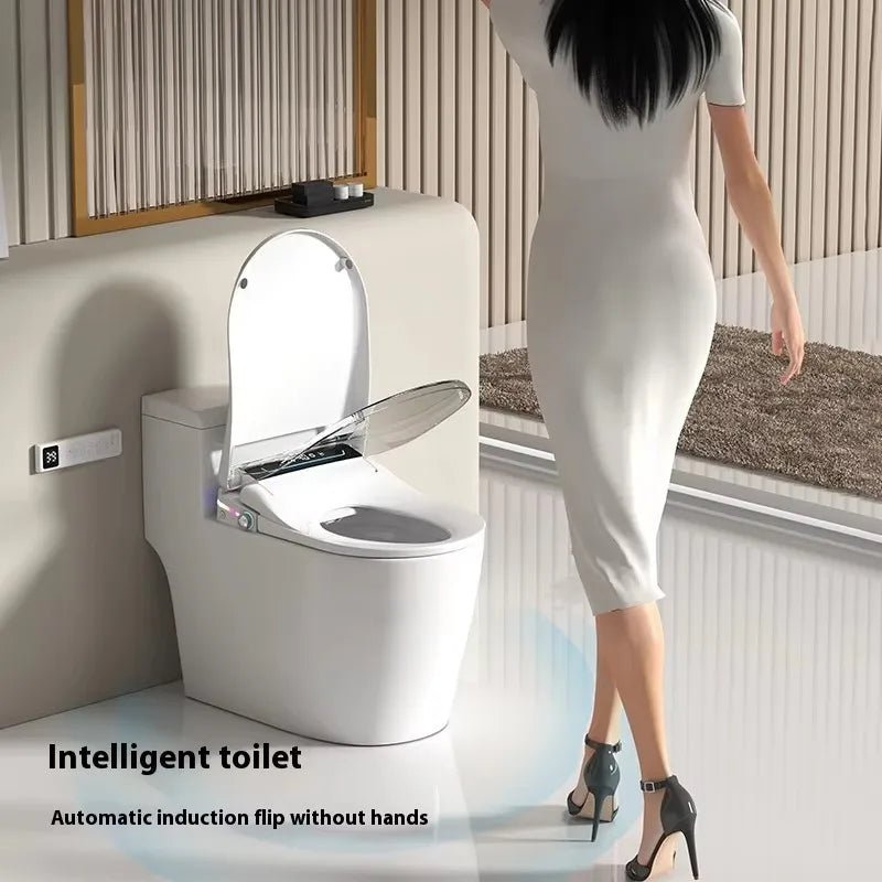 High-Grade Smart Intelligent Toilet Seat Home Design with Durable Plastic Material Elongated Shape
