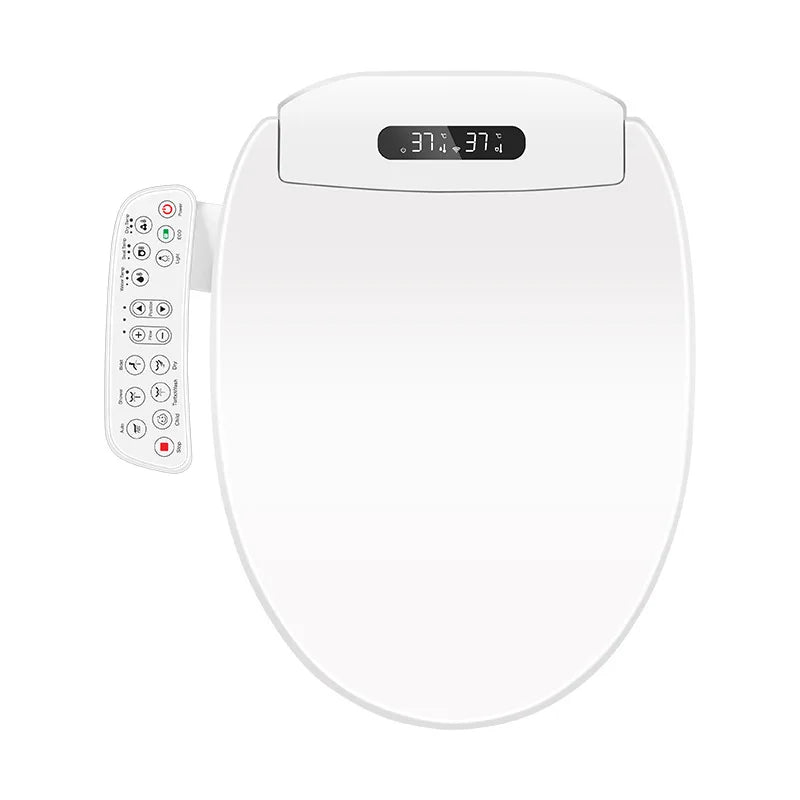 High-Grade Smart Intelligent Toilet Seat Home Design with Durable Plastic Material Elongated Shape
