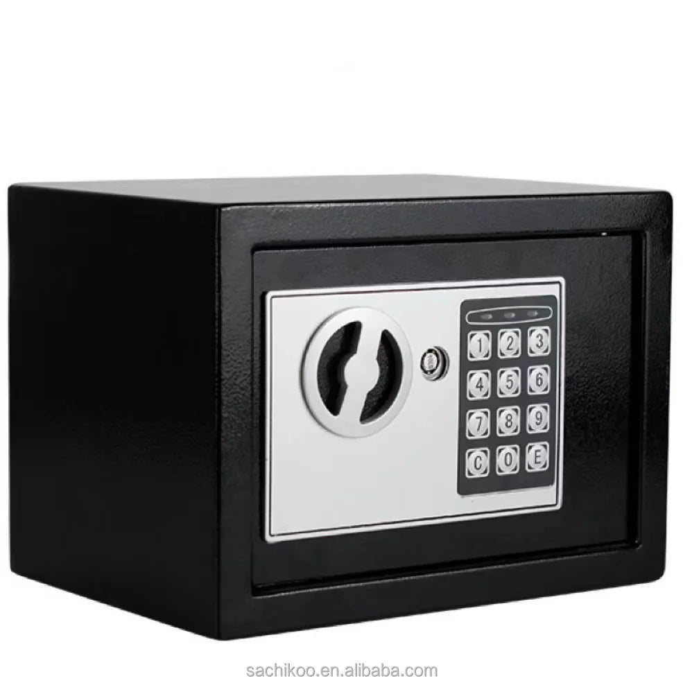 High Quality Small Electronic Fireproof Steel Safe Box with Key Lock Digital Lock Hotel Deposit Safe for Home and Office Use