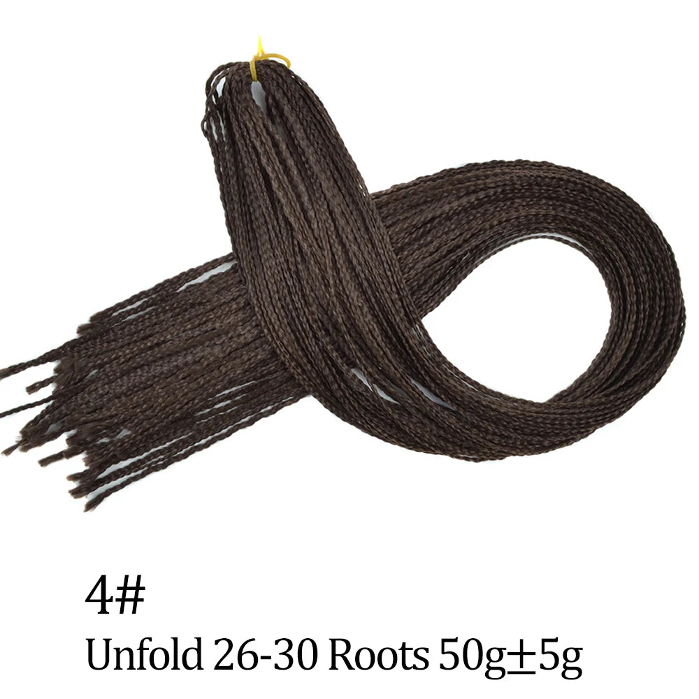 Ombre Zizi Braids Thin Box Braids Crochet Hair Extensions Synthetic Hair Rainbow Thin Zizi Braids Hair Bundles BudaBuda