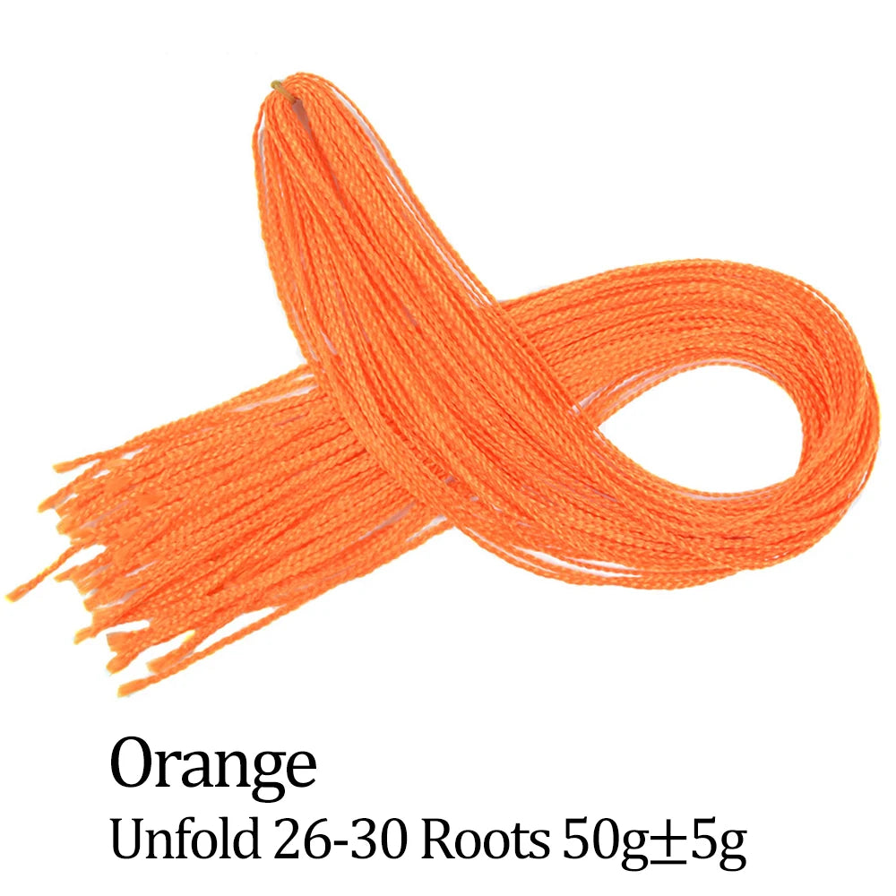 Ombre Zizi Braids Thin Box Braids Crochet Hair Extensions Synthetic Hair Rainbow Thin Zizi Braids Hair Bundles BudaBuda