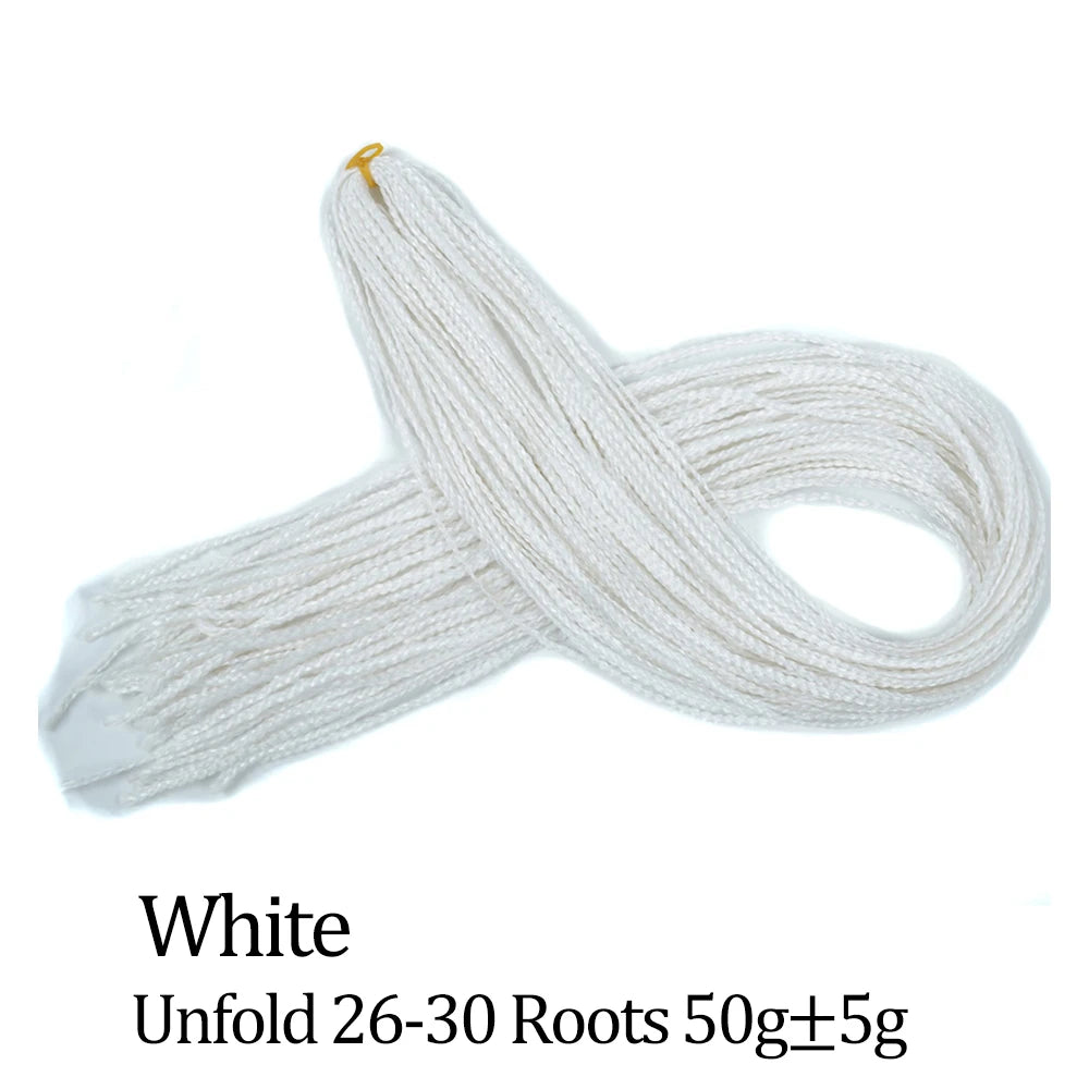 Ombre Zizi Braids Thin Box Braids Crochet Hair Extensions Synthetic Hair Rainbow Thin Zizi Braids Hair Bundles BudaBuda