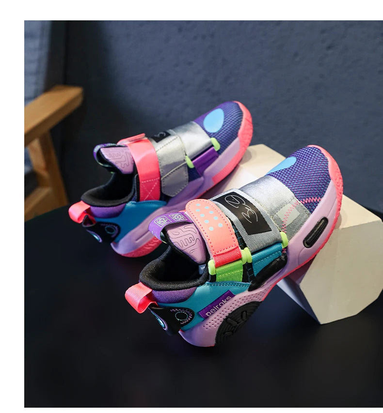Kids' Unisex Lightweight Basketball Sneakers
