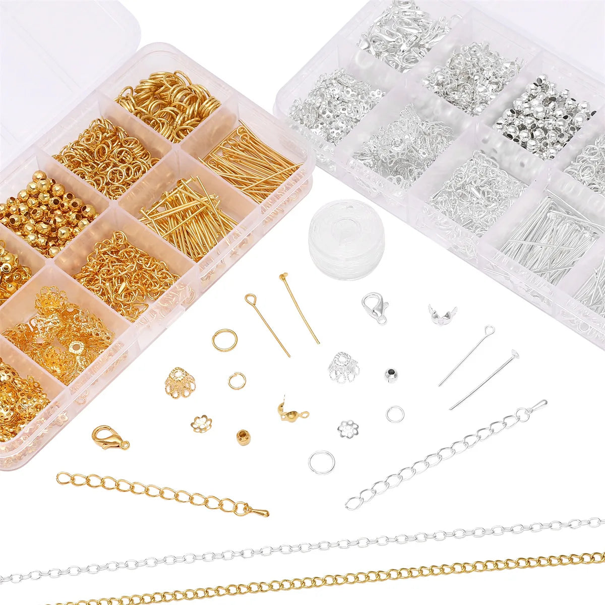 1Set/Bag Jewelry Making Starter Kit Earrings Necklace Findings DIY Beads Jewelry AccessoriesSuitable For Adults And Beginners