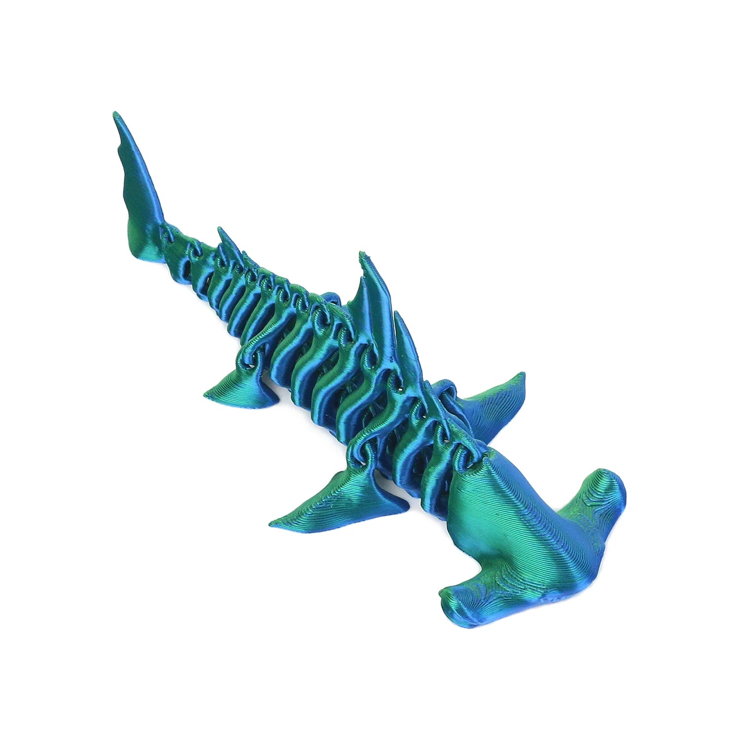 3D Printed Hammerhead Shark Toy | Fully Articulated Movable Joints | Desk Ornament | 3 Colors