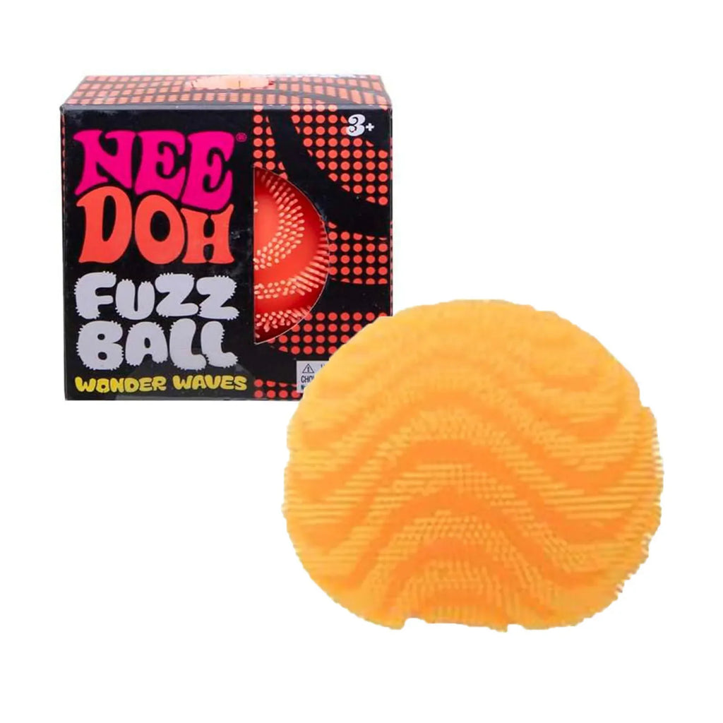 Schylling NeeDoh Fuzz Ball Wonder Waves | Textured Sensory Squeeze Toy | Stress Relief | Ages 12+
