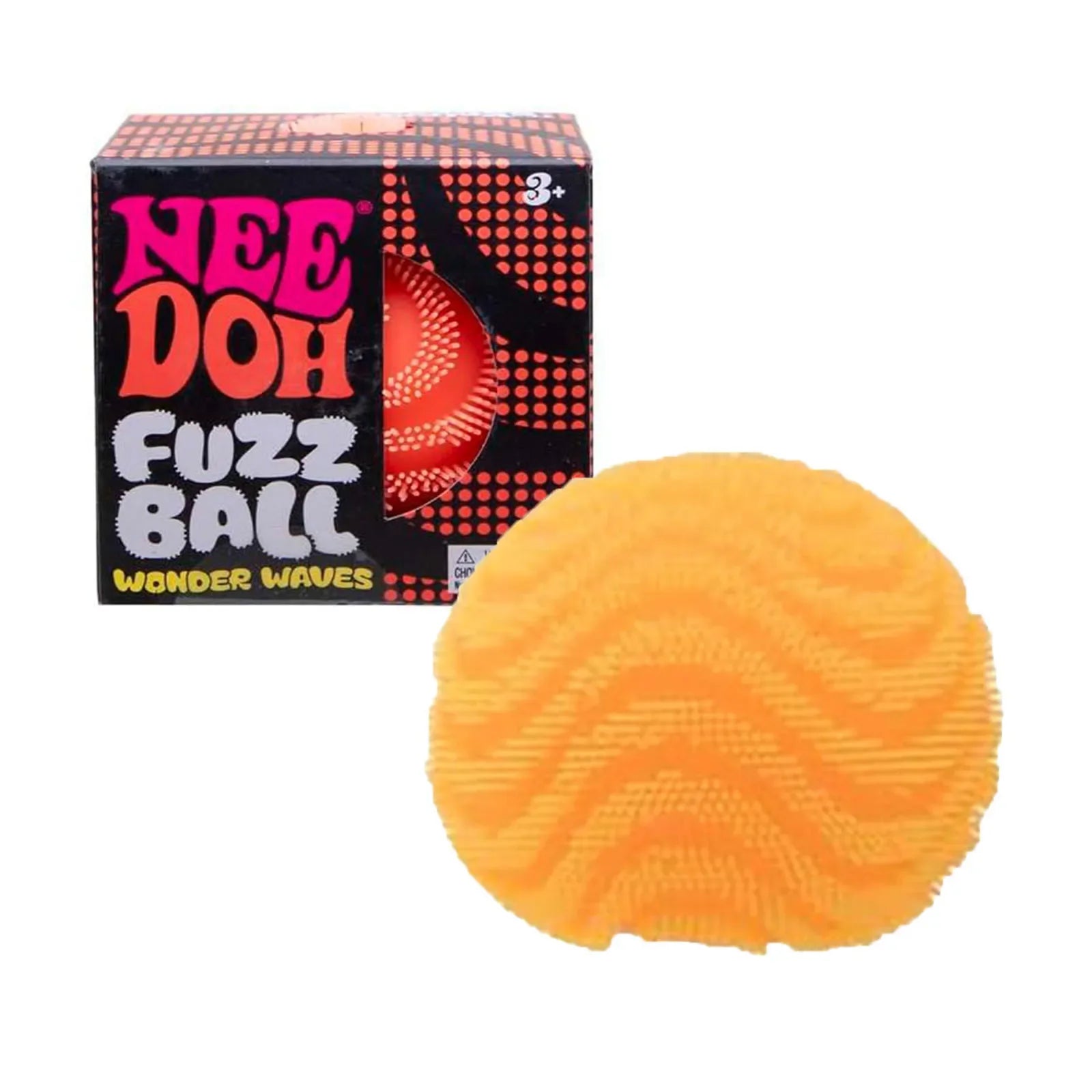 Schylling NeeDoh Fuzz Ball Wonder Waves | Textured Sensory Squeeze Toy | Stress Relief | Ages 12+