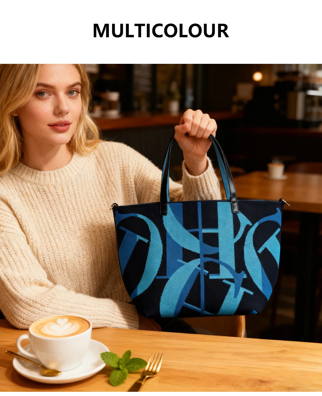 Women's Letter & Ruched PVC Bucket Shoulder Bag