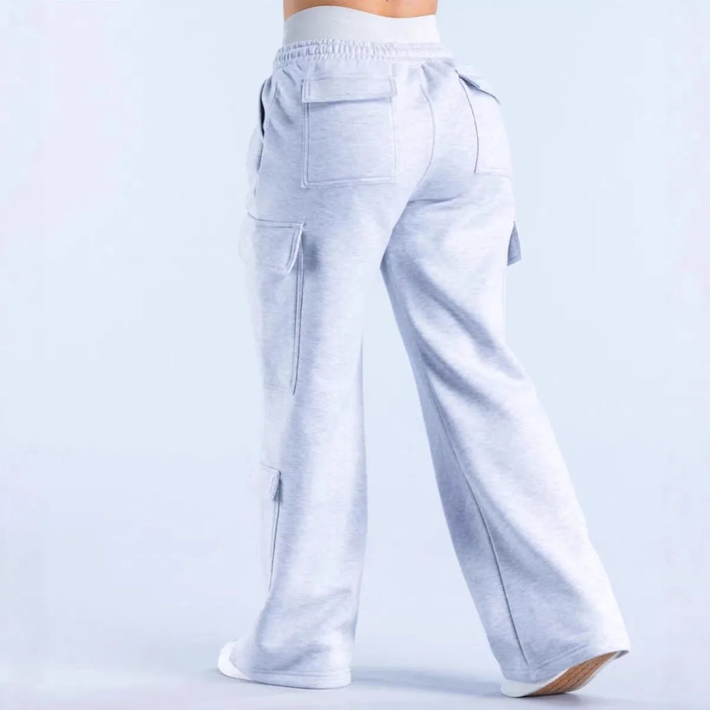 Women's Wide Leg Cargo Pants with Pockets
