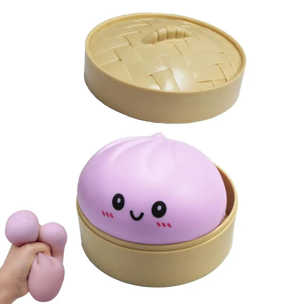 Squishy Dumpling & Baozi Sensory Dough Ball – Low Rebound Stress Relief Squeeze Toy