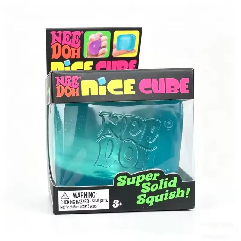 Needoh Nice Cube Sensory Stress Reliever | Fidget Tool for Anxiety & Focus — Kids & Adults