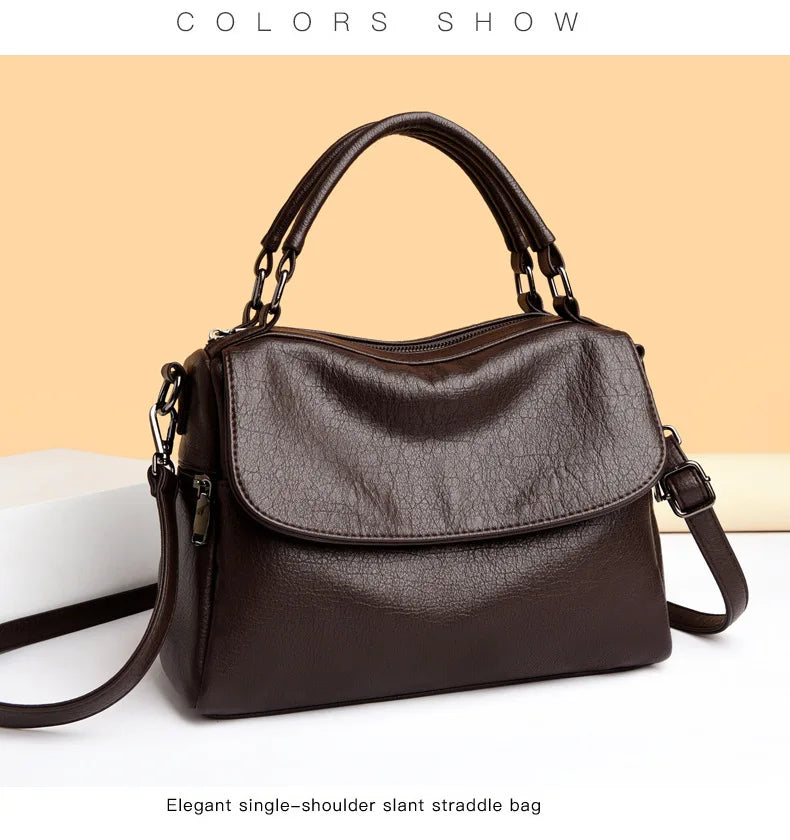 Women's Large Capacity Boston Bucket Bag