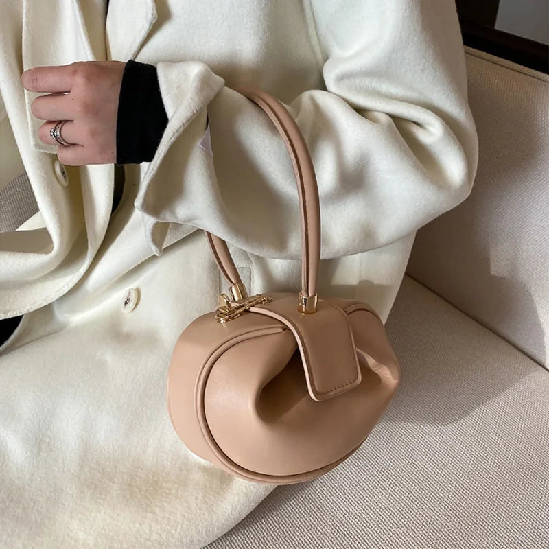 Women's Mini Bowling Round Shoulder Bag