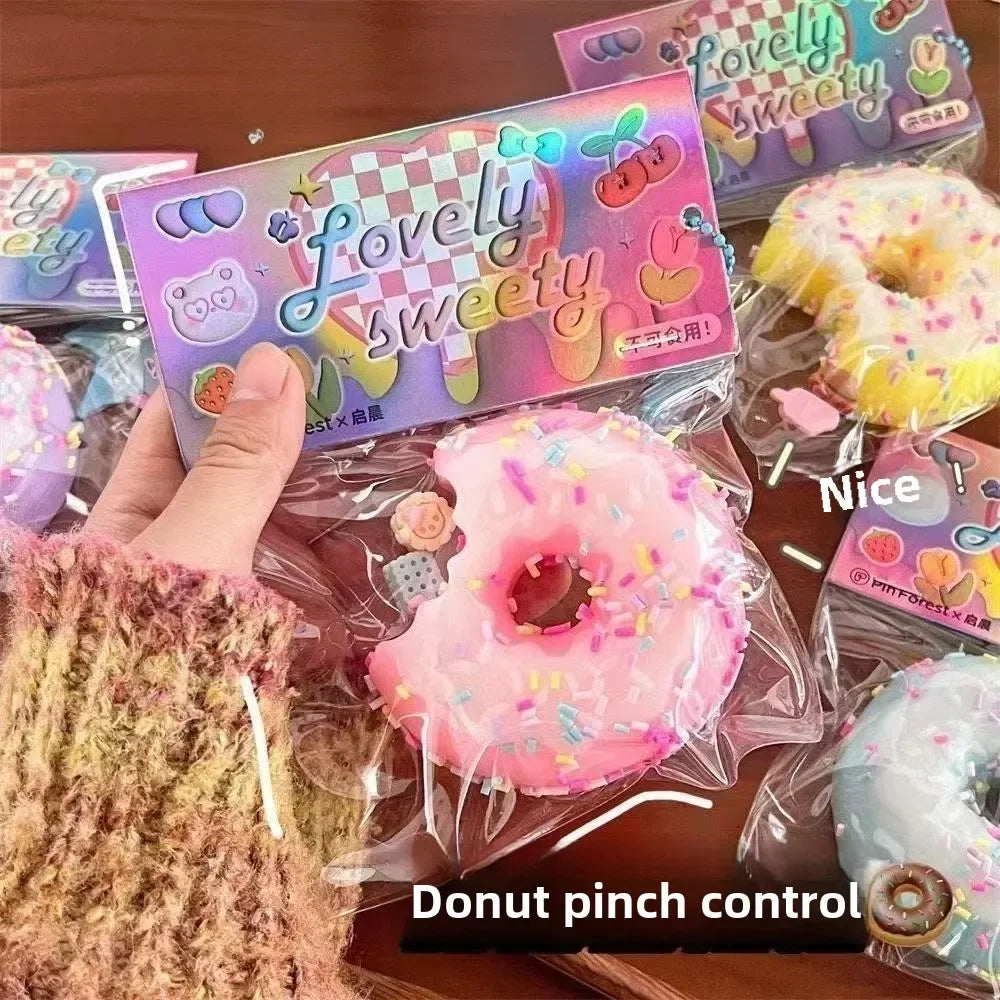 Taba Squishy Cake & Doughnut Stress Relief Toy — Extra Large Sensory Fidget for Kids & Adults