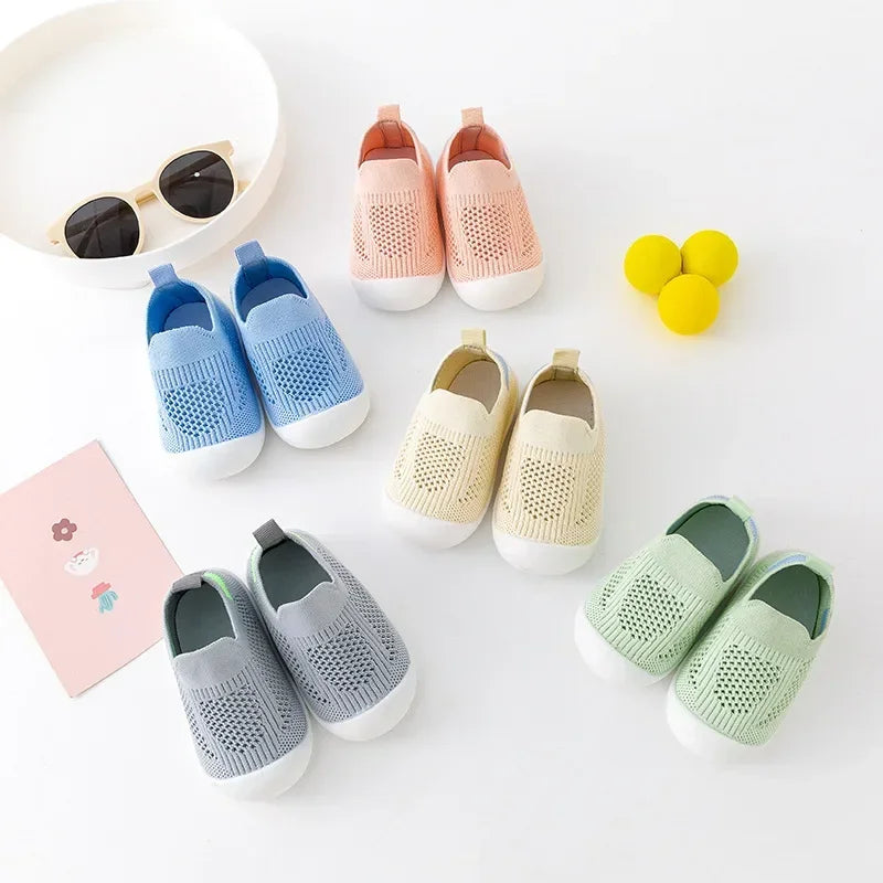 Toddler & Baby Breathable Knitted Slip-On Sneakers