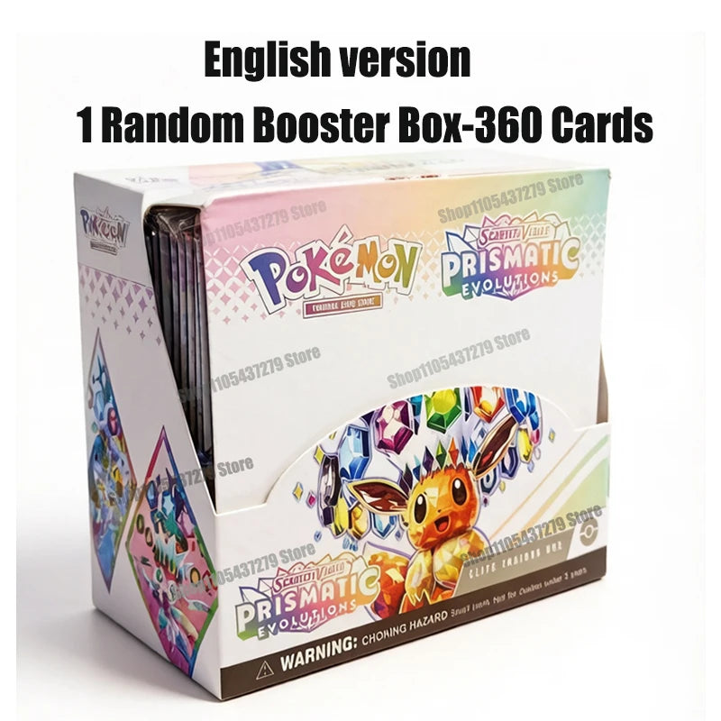 Pokémon 360Pcs English Booster Box | Scarlet Violet, Prismatic Evolutions, Temporal Forces & More