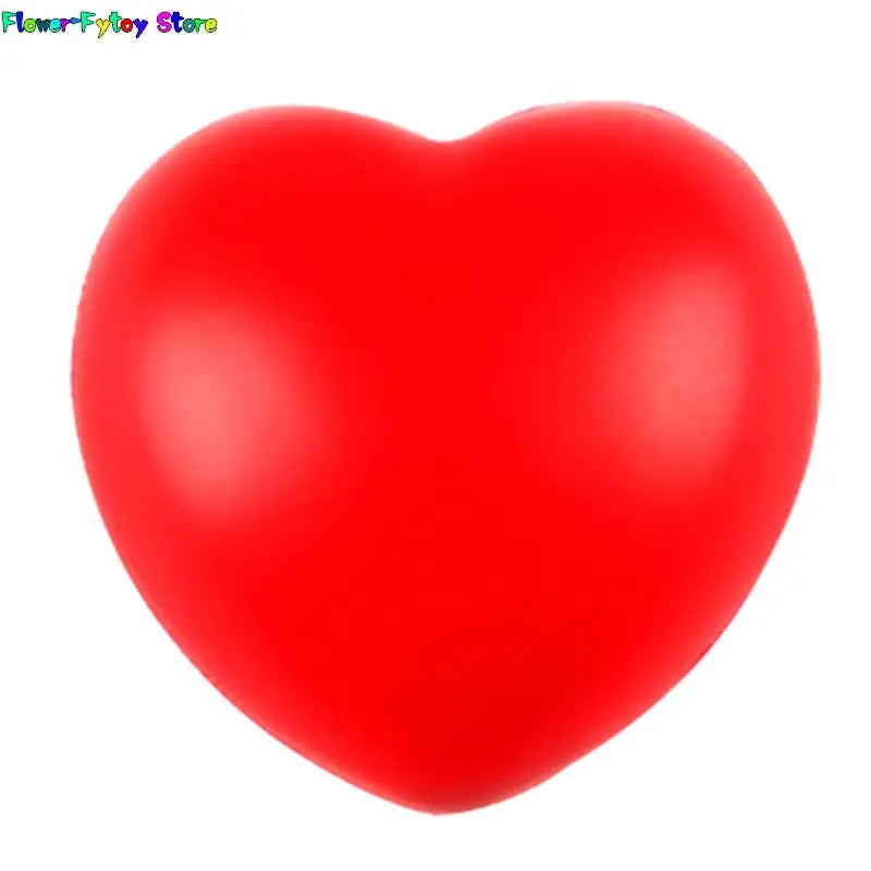 Stress Pressure Relief Relax Novelty Fun Gifts Vent Gag Toy Funny Squeeze Heart Shaped Ball Soft Foam Anti Stress Ball Toys 1Pcs