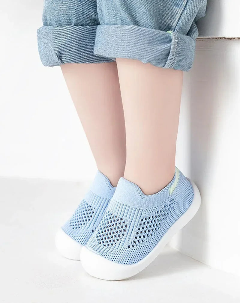 Toddler & Baby Breathable Knitted Slip-On Sneakers