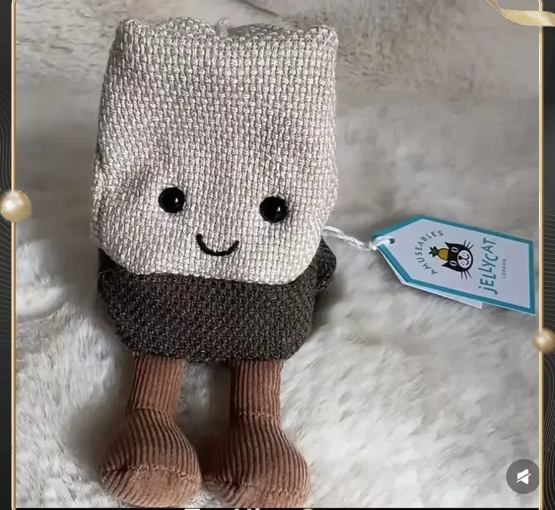 Jellycat-Style Tea Bag Plush Doll | Cartoon Interactive Soft Toy — Birthday, Christmas & Halloween Gift