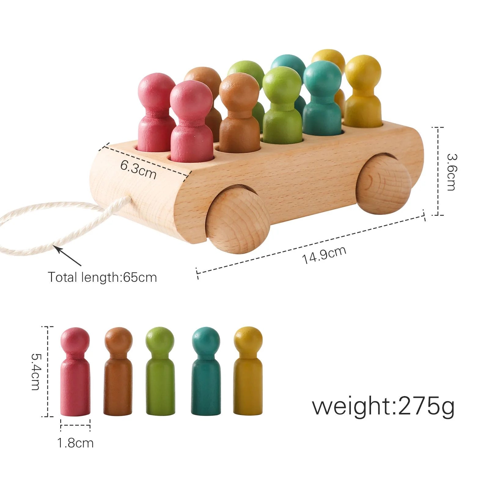 Wooden Train Birthday Toy Montessori Toys Baby Educational Toys Wooden Trolley Number Of Wood Baby's Toys Baby Learning Toys