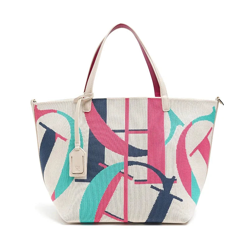 Women's Letter & Ruched PVC Bucket Shoulder Bag