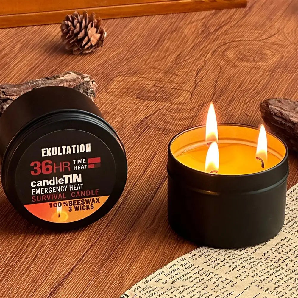 1/2/3pcs Emergency Candles 36 Hours For Party Decoration Religious Ceremonies Emergency Supplies No Electricity Lighting