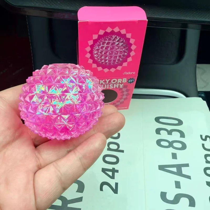 Maltose Diamond Shiny Squeeze Ball Cute Slow Rebound Sensory Fidget Toy Stress Relief Relaxation Blind Box