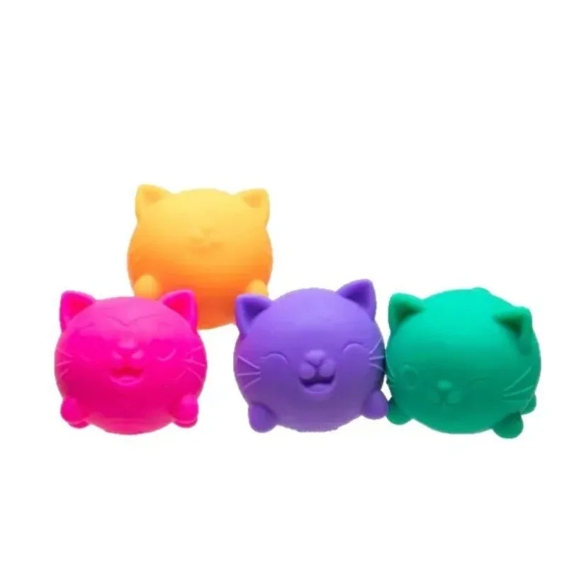 Hot NeeDoh Teenie Cool Cats 3 Pack Adorable Mini Cat Fidget Toys Soft Squishy Stress Relief Sensory Squeeze Toys